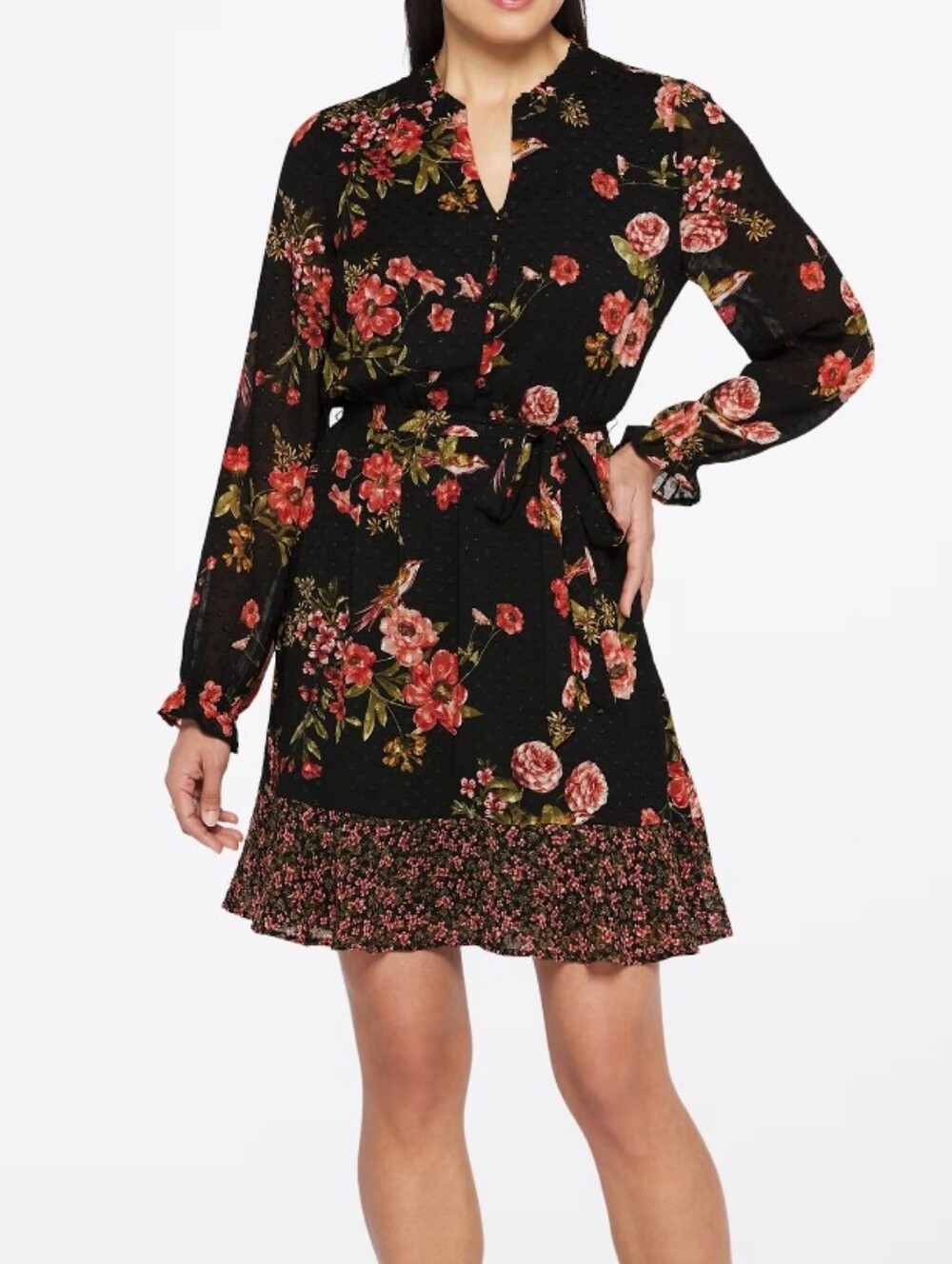 NWT Les Serein Allora Swiss Dot Dress, Size L